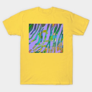 Green and Purple Glam Tiger Print T-Shirt